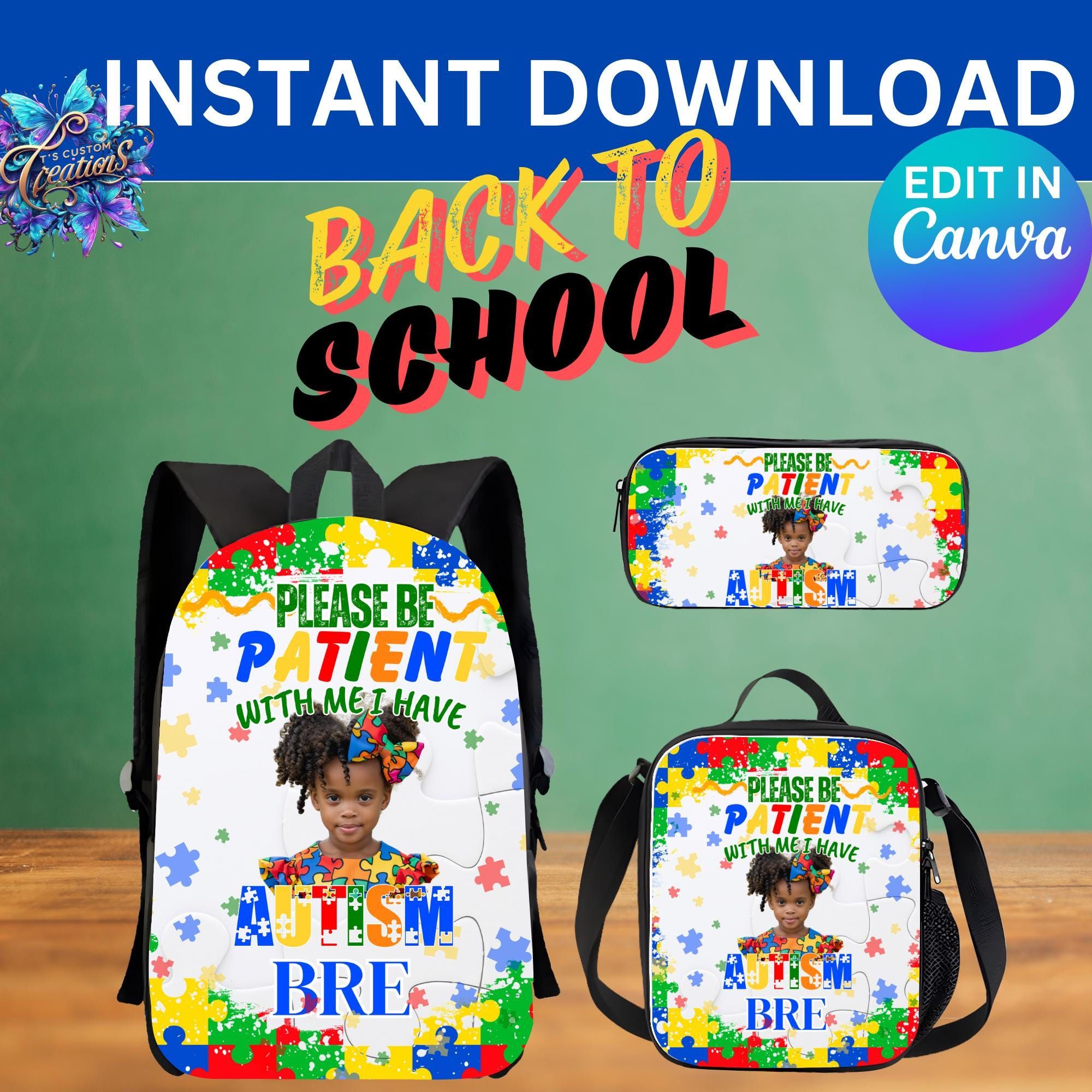 Back To School Autism Editable Template