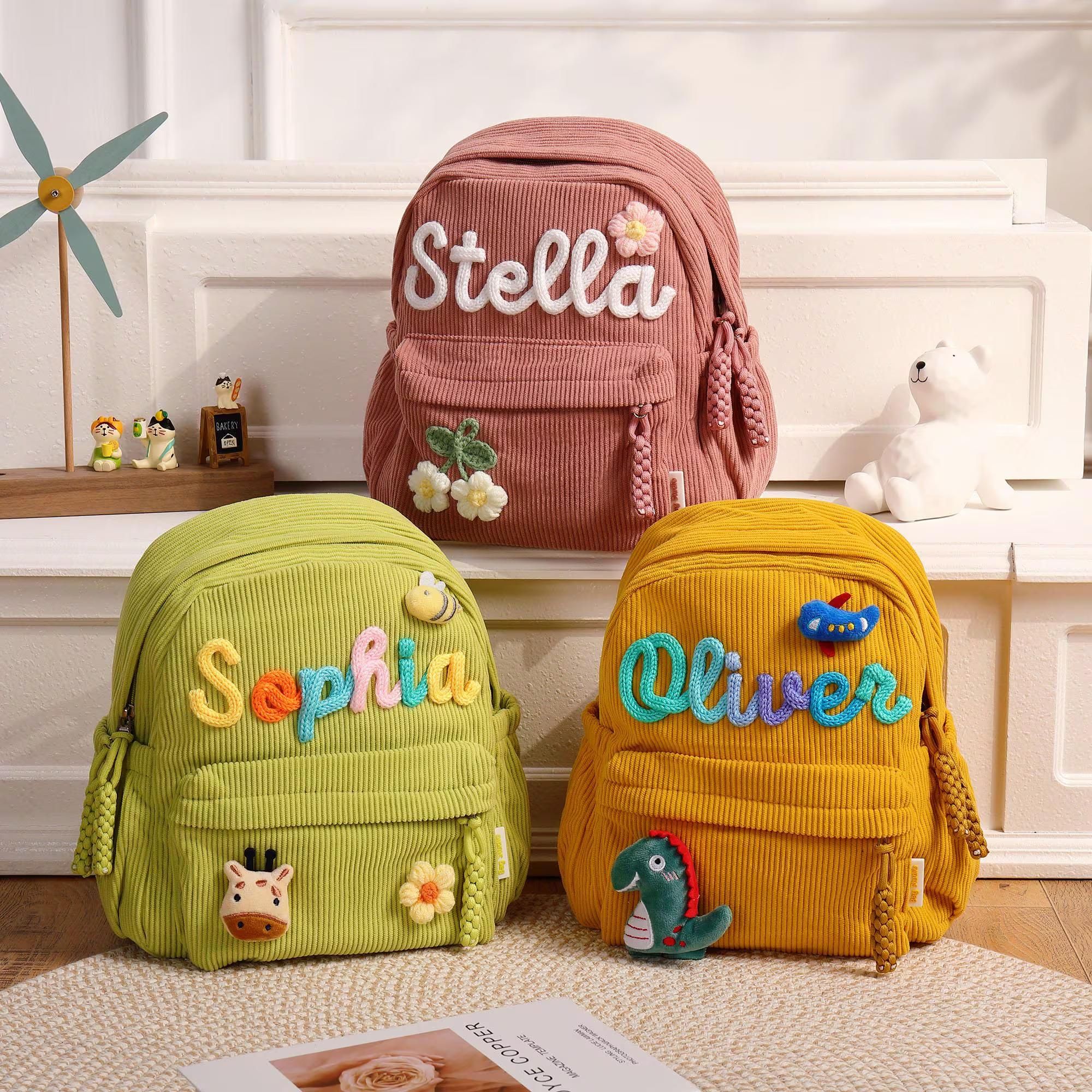 Custom Toddler Backpack, Personalized Backpacks With Name Gift, Children’s School Bag for Girls Boys Kids Preschool – Etsy