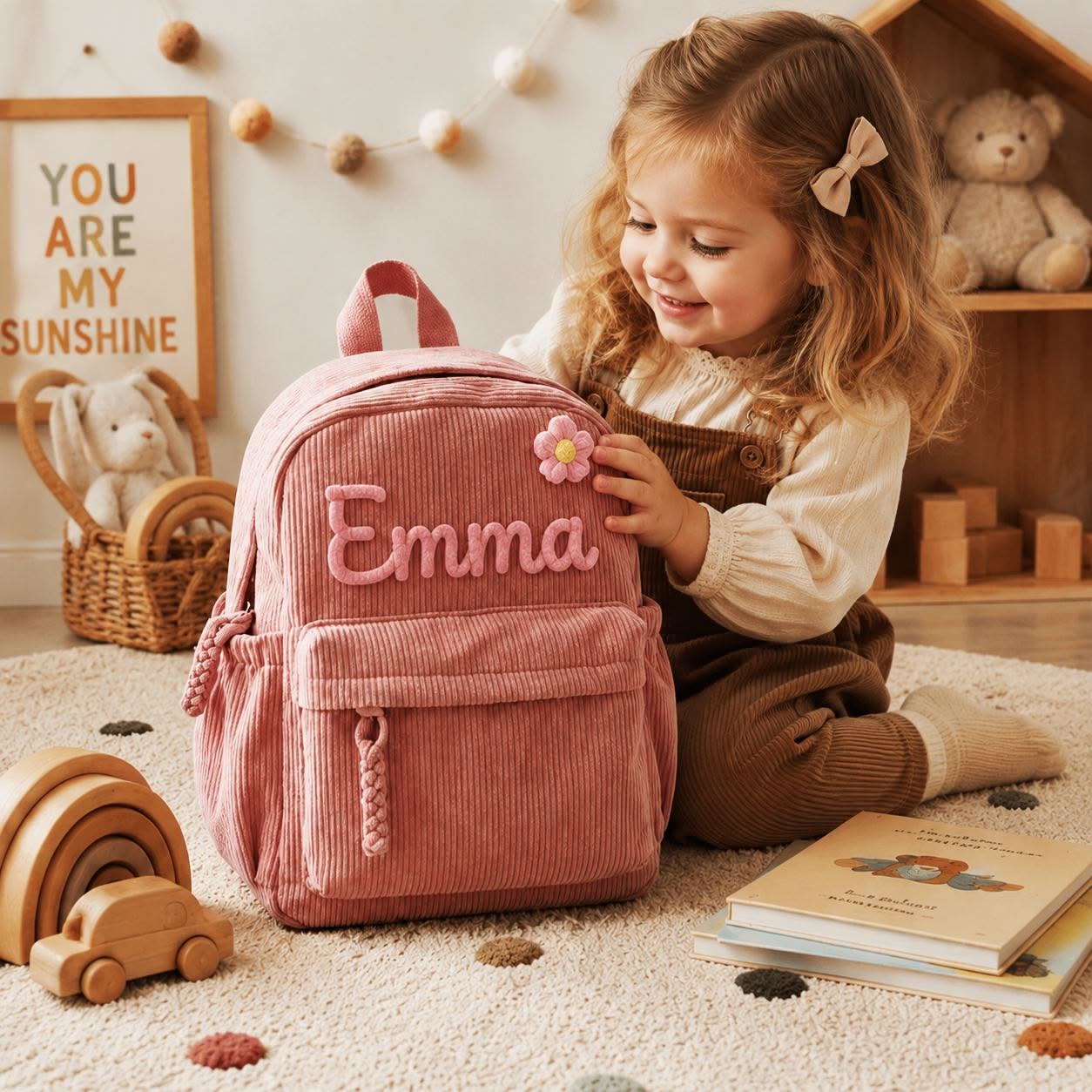 Personalized Toddler Backpack, Custom Kids Name Bag, Preschool Daycare Backpack, Back to School Gift