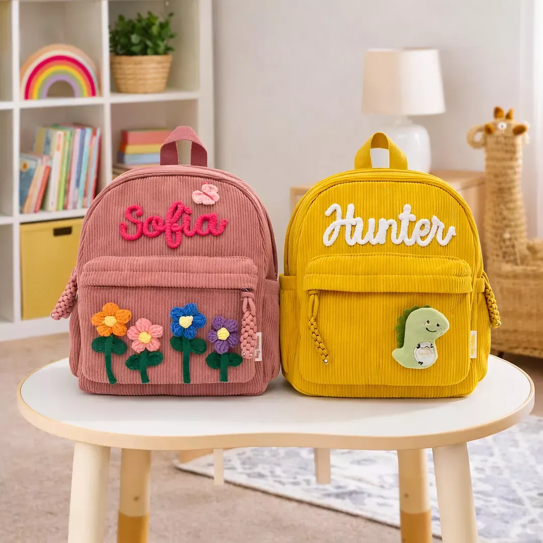 Personalized Toddler Embroidered Name Backpack, Custom Preschool Bag for Kids With Name, Back to School Gift for Boys & Girls – Etsy